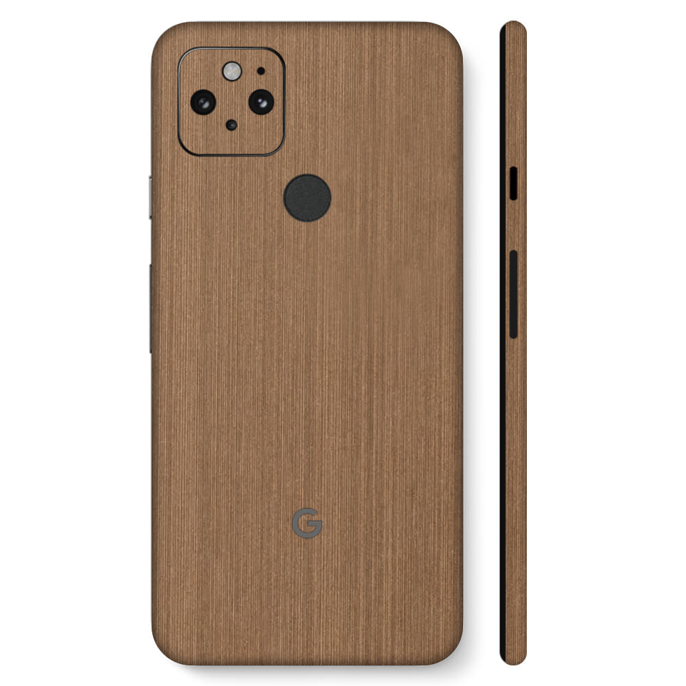 Pixel5 Bronze Brushed Metal Full Surface Cover